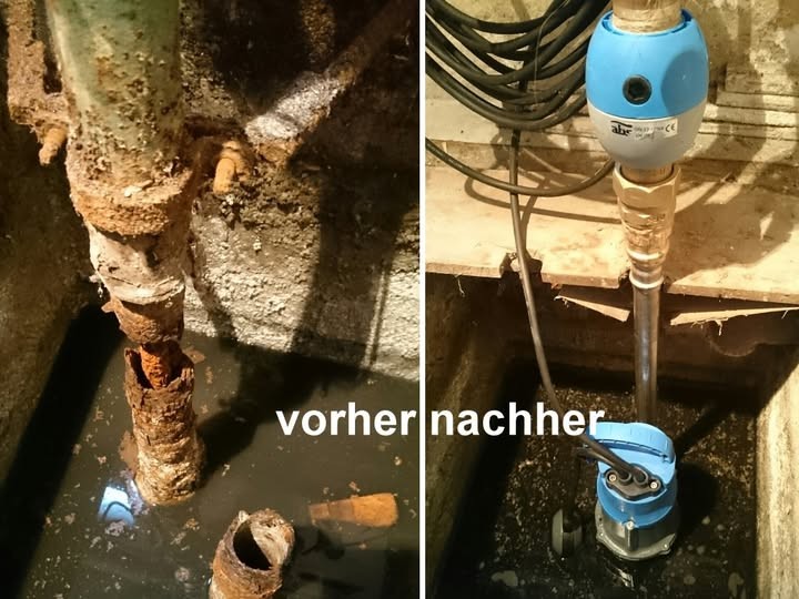 Verrostete schwimmer Pumpe Tauschen Reparieren